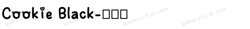 Cookie Black字体转换
